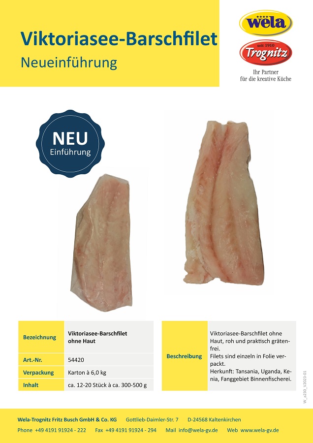 Wela Viktoriasee-Barschfilet