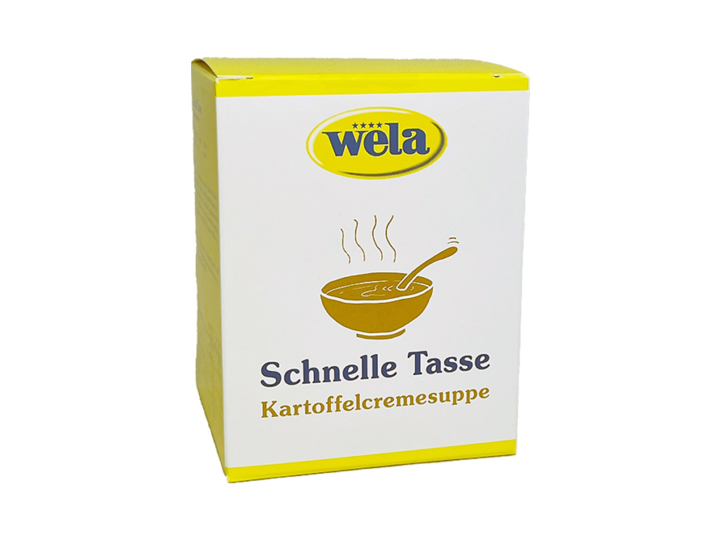 Schnelle Tasse Kartoffelcremesuppe Instant › Wela-Trognitz