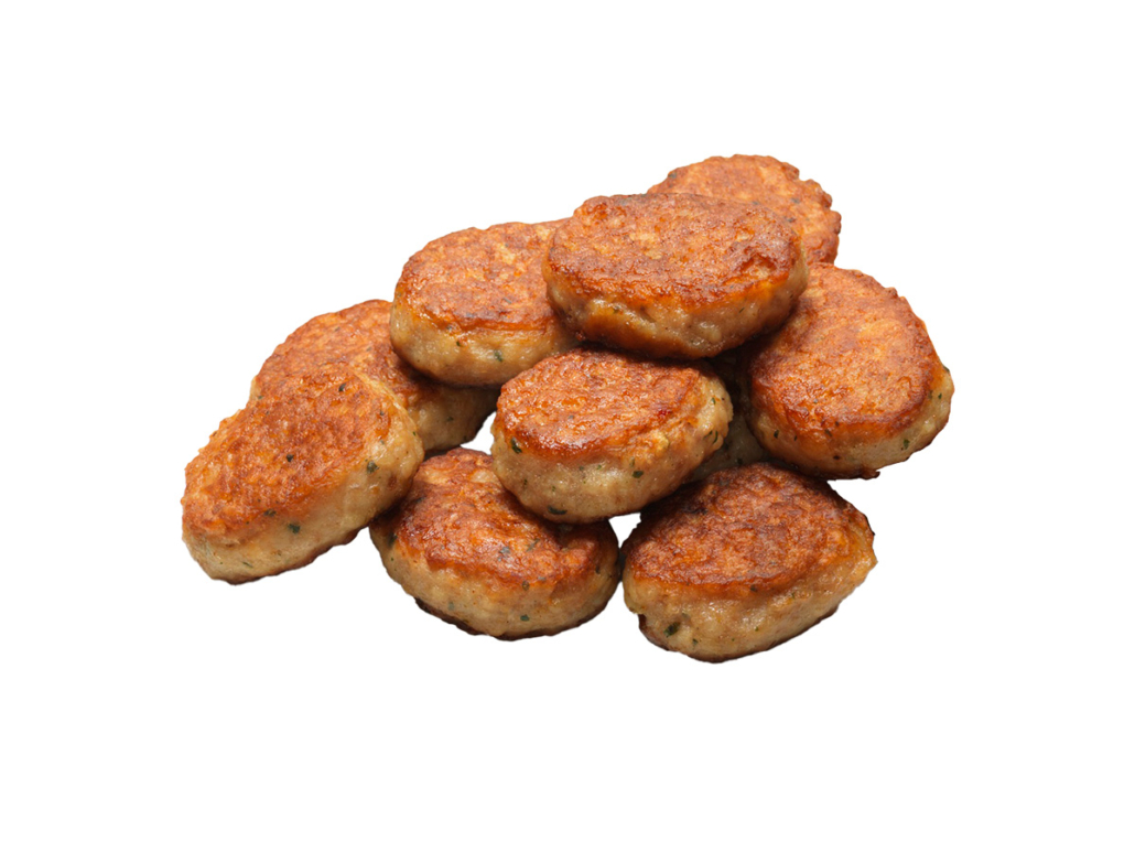 Geflügel-Partyfrikadellen – ca. 240 Stk. à ca. 25 g › Wela-Trognitz